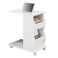 BEISTELLTISCH Weiß - Weiß, Holzwerkstoff (31/53/63cm) - SoBuy