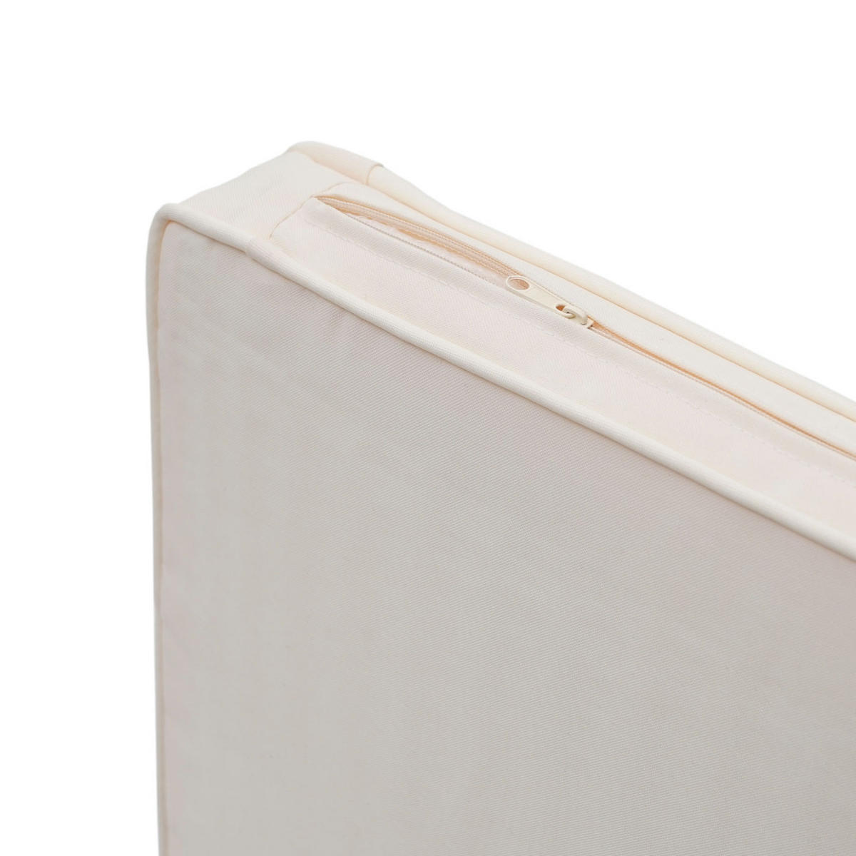 POLY-RATTAN GARNITUR Schwarz, Cremeweiß - Schwarz/Weiß, Kunststoff - MCW