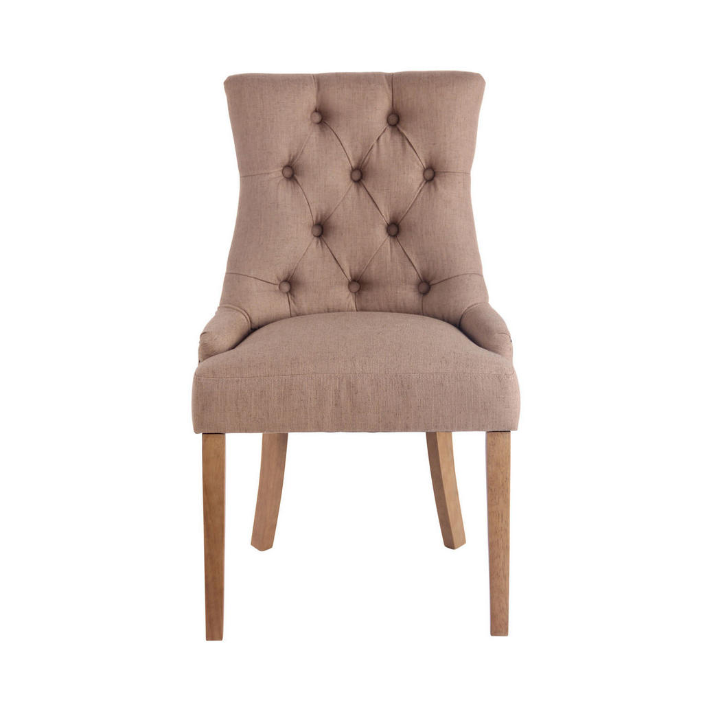 Thumbnail - TPFLiving Esszimmerstuhl, Taupe, Textil, 55x92x58 cm, Esszimmer, Stühle, Esszimmerstühle, Vierfußstühle