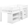 MITTELHOCHBETT Weiß 90-200 cm Susville - Weiß, Holzwerkstoff (90/200cm) - Beliani