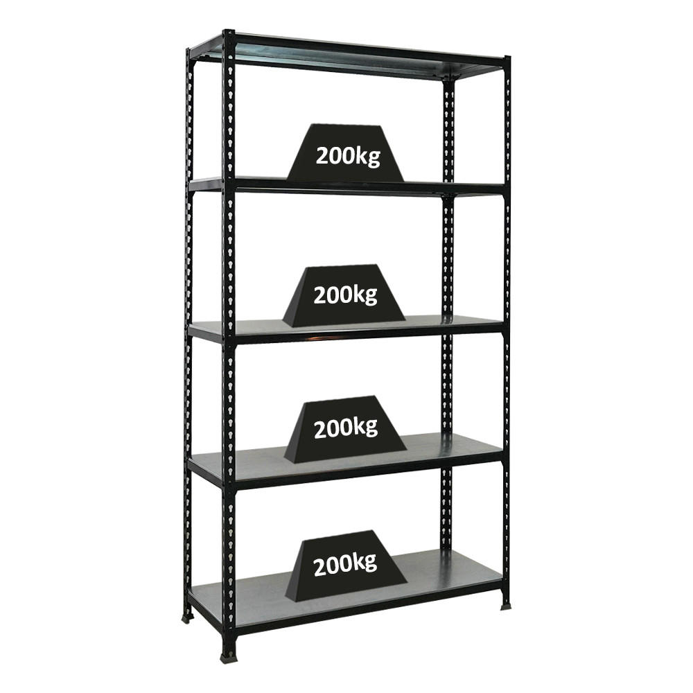 SCHWERLASTREGAL Big Metal Shark HxBxT 200 x 110 x 40 cm Fachlast 200 kg Anthrazit-Verzinkt - Anthrazit, Metall (110/200/40cm) - PROREGAL
