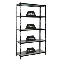 SCHWERLASTREGAL Big Metal Shark HxBxT 200 x 110 x 40 cm Fachlast 200 kg Anthrazit-Verzinkt - Anthrazit, Metall (110/200/40cm) - PROREGAL