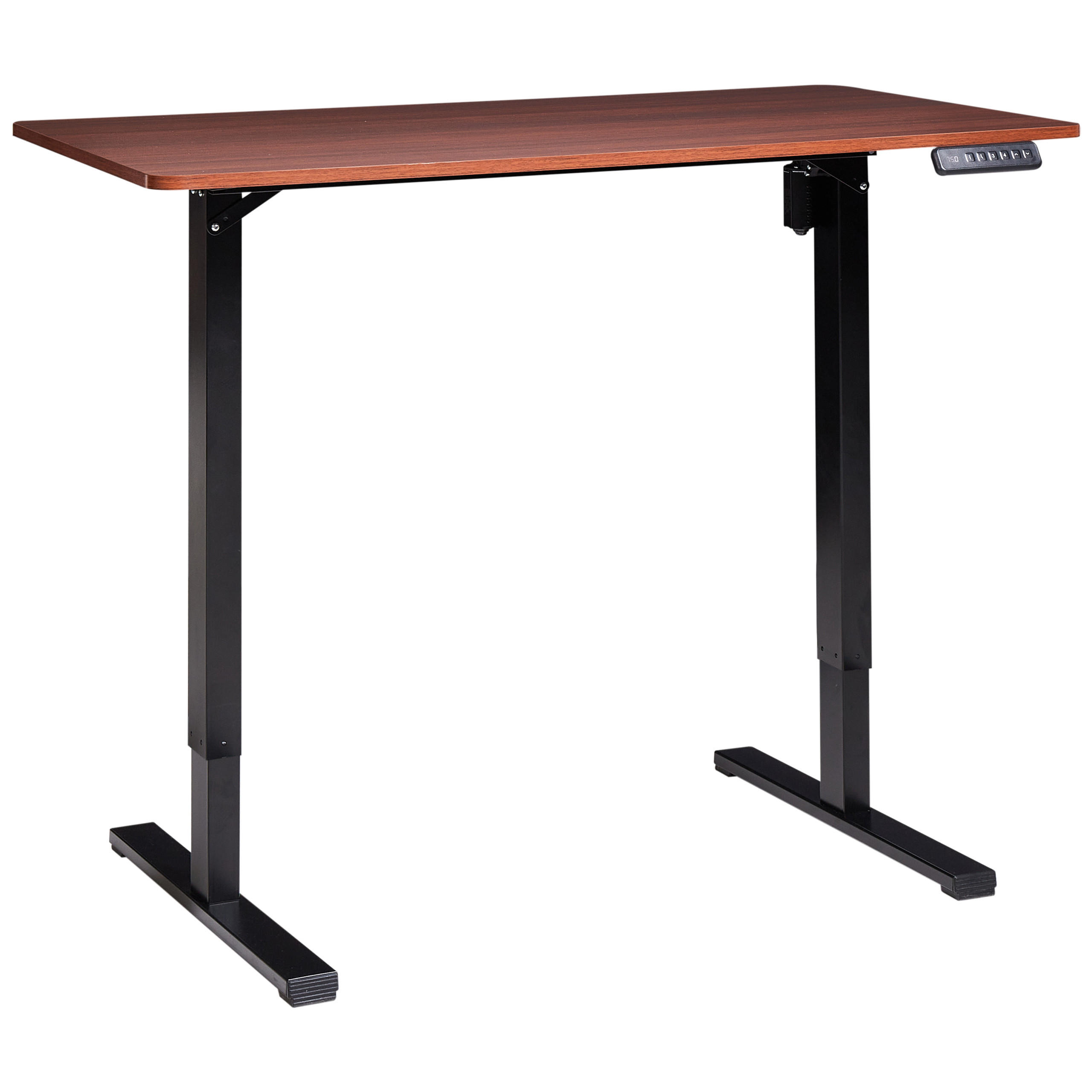 Beliani Schreibtisch Braun, Schwarz 120x75x60 cm