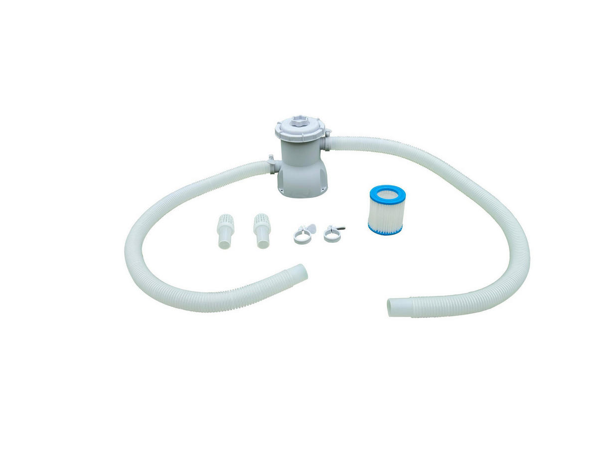 POOL 360x90cm Prompt Set mit Filterpumpe und Leiter blau - Blau, Kunststoff (360/360cm) - Avenli