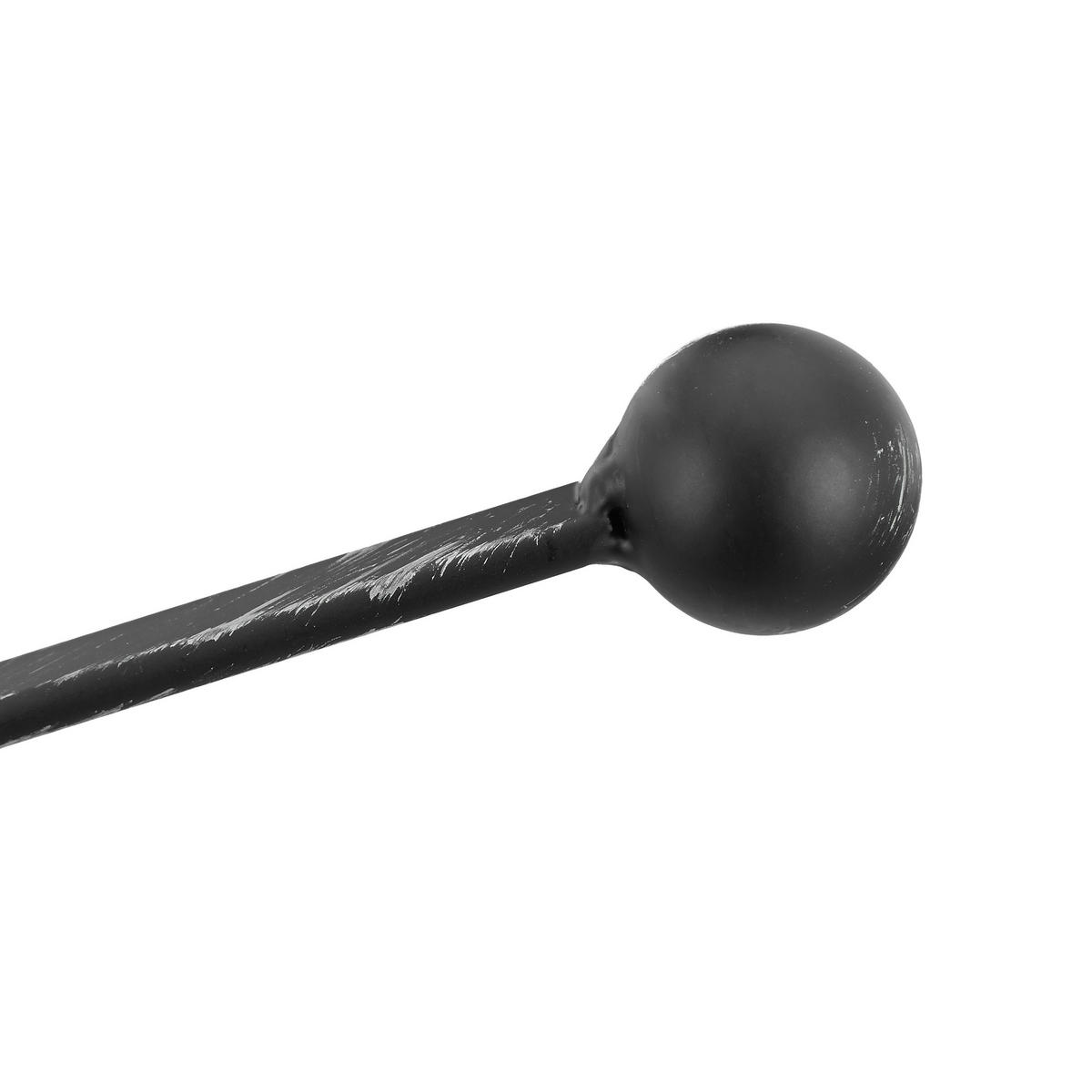 KAMINBESTECK - Schwarz, Metall (21/57/36cm) - Relaxdays