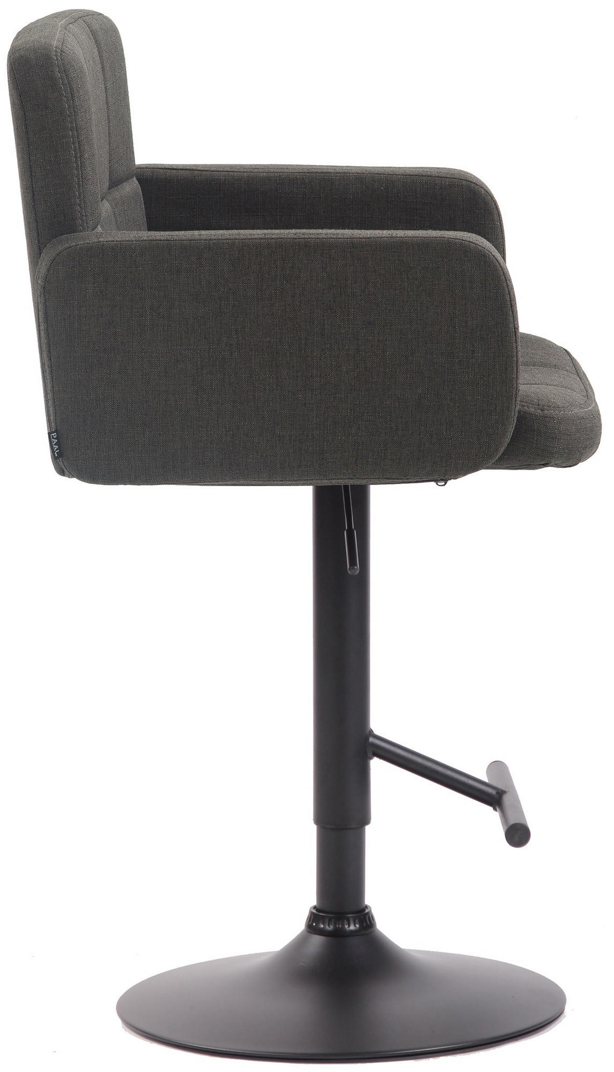BARHOCKER Los Angeles 93-113x60x56 cm dunkelgrau - Dunkelgrau, Textil (60/93/56cm) - furnicato