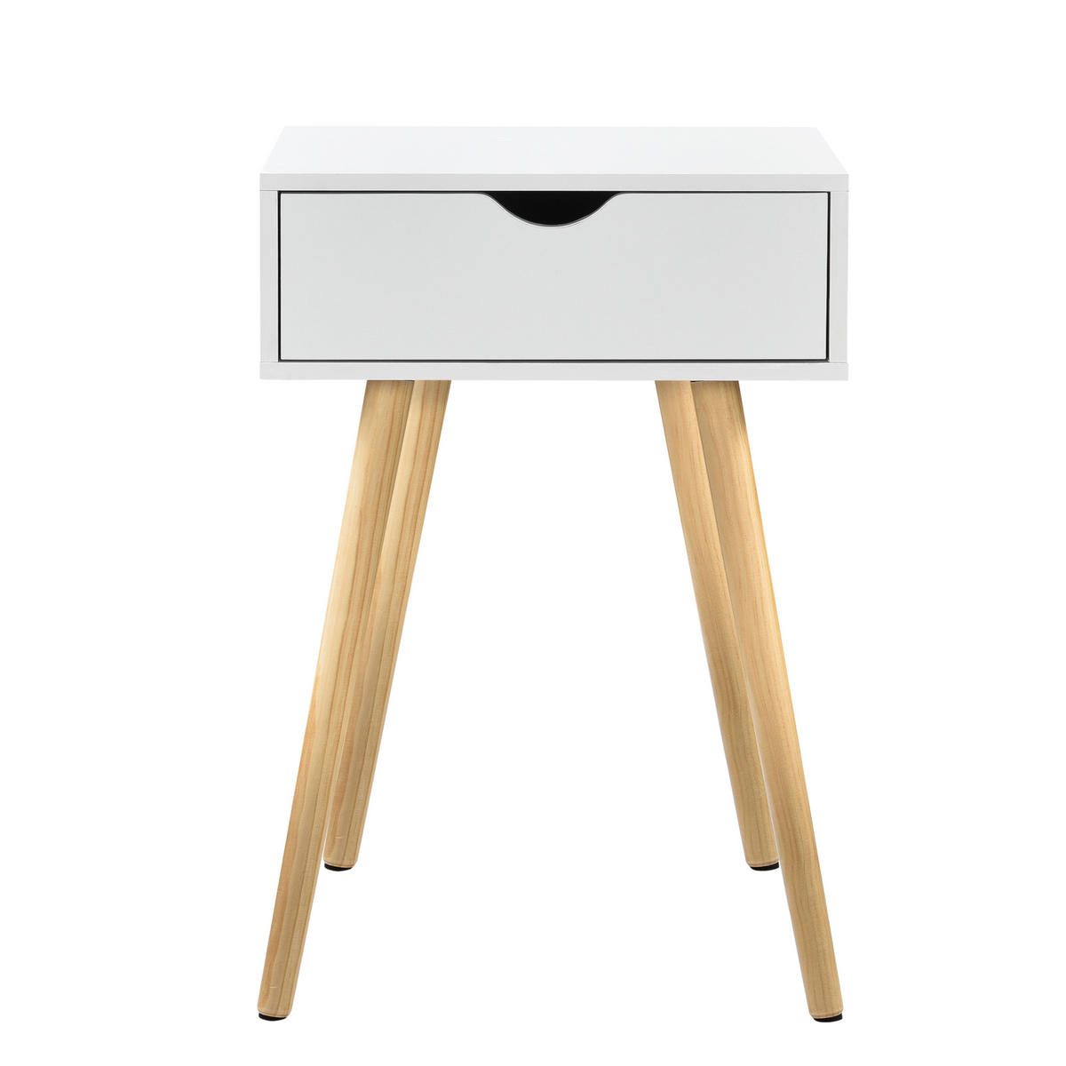 NACHTTISCH Sörby - Weiß, Holzwerkstoff (40/60/30cm) - [en.casa]