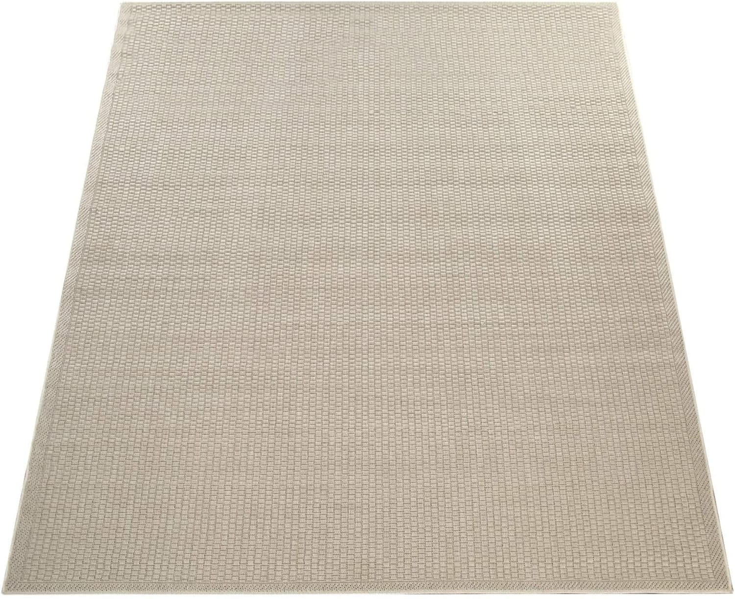 OUTDOOR Teppich Natur Balkon, Terrasse schmutzabweisend Beige Rechteckig 120x160 - Beige, Textil (120/160cm) - KADIMA DESIGN