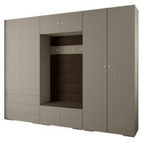GARDEROBEN-SET 236,7/300/47 - Kaschmir/Goldfarben, Holz/Kunststoff (300/236.7/47cm) - Abiks Möbel