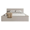 POLSTERBETT AFFOLIO Greige 180x200 cm - Taupe/Schwarz, Holz/Textil (180/200cm) - Selsey