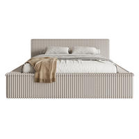POLSTERBETT AFFOLIO Greige 180x200 cm - Taupe/Schwarz, Holz/Textil (180/200cm) - Selsey
