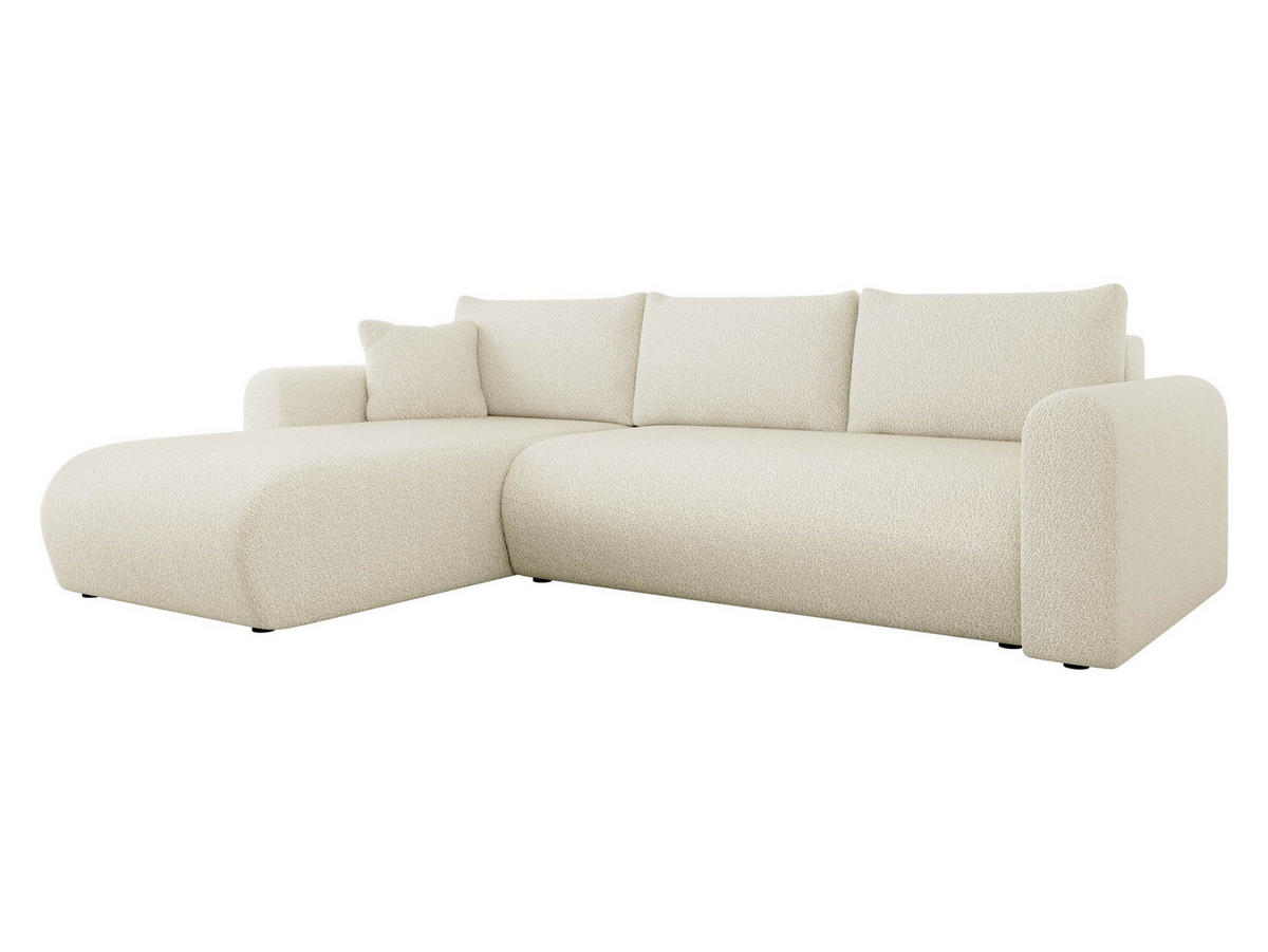 ECKSOFA Eliwo - Schwarz/Cappuccino, Holz/Textil (252/158cm) - MIRJAN24