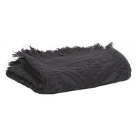 HANDTUCH Zoé carbonfarben 50 x 100 cm - Schwarz, Textil (50/100cm) - Vivaraise