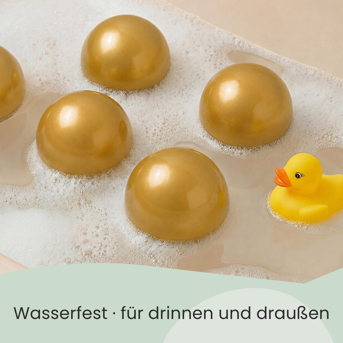 BÄLLEBAD-BÄLLE 50 Stück, Goldfarben, 5.5 cm - Goldfarben, Kunststoff (5.5/5.5/5.5cm) - Littletom