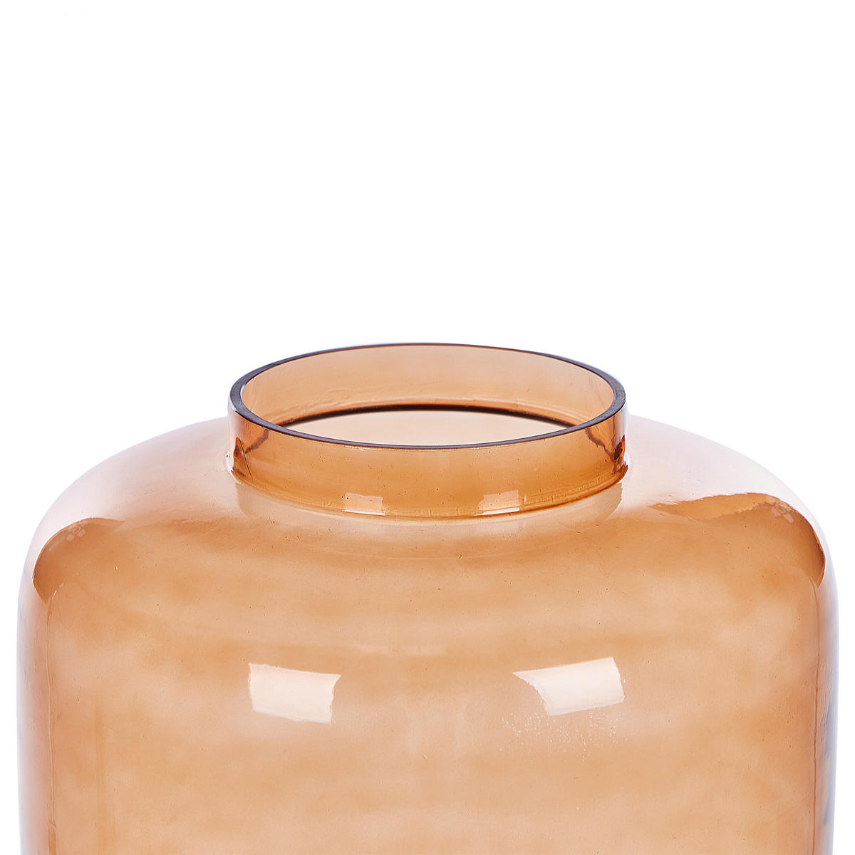 DEKOVASE Glas orange Mirchi - Orange, Glas (41cm) - Beliani