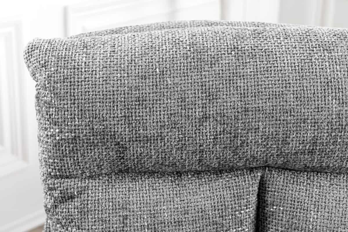 STUHL BIG GEORGE Strukturstoff Grau 95 cm - Schwarz/Grau, Textil/Metall (59/93/68cm) - riess-ambiente