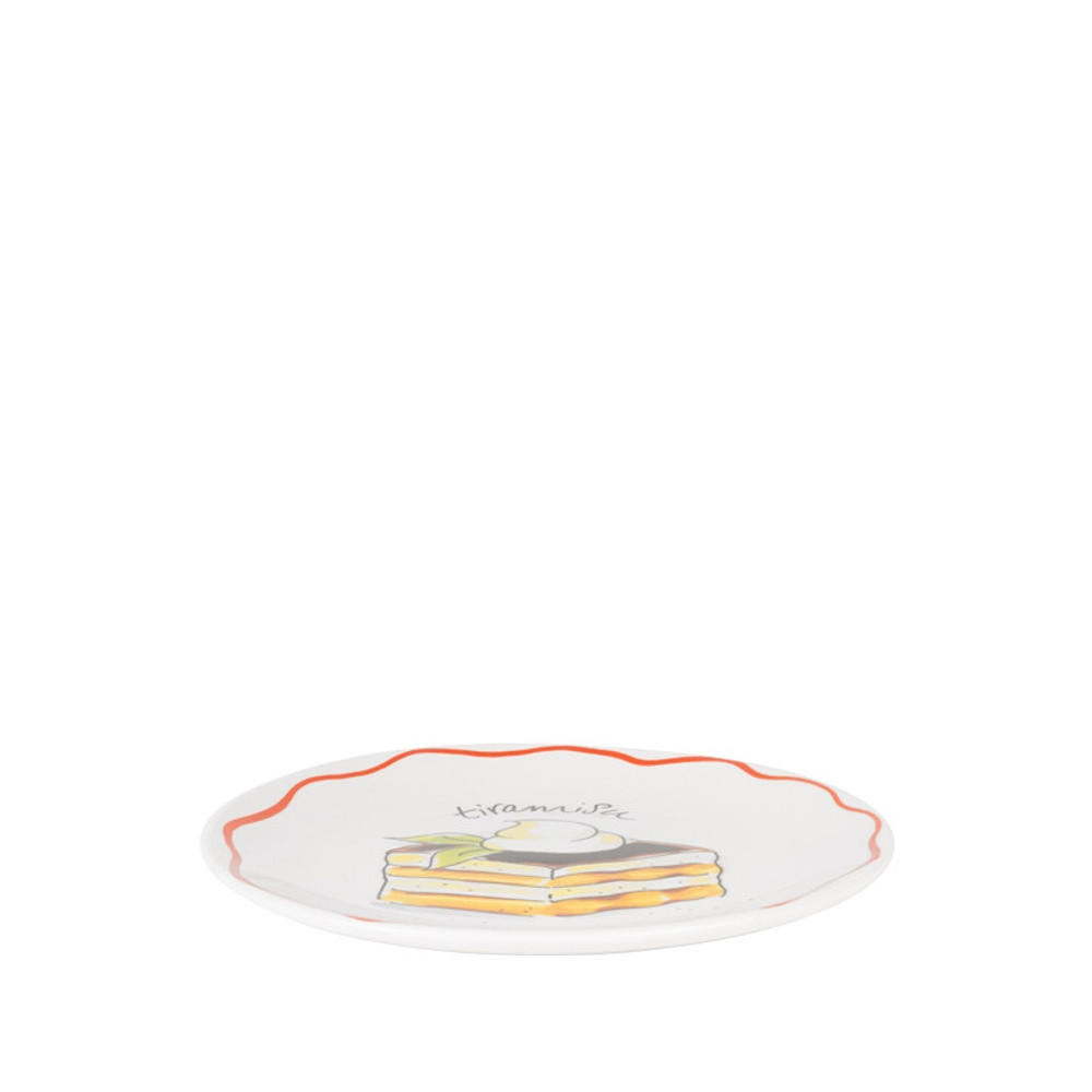 TELLER Pasta Tiramisu in Bunt - 18cm - Multicolor, Keramik (18/18/2cm) - Blond Amsterdam