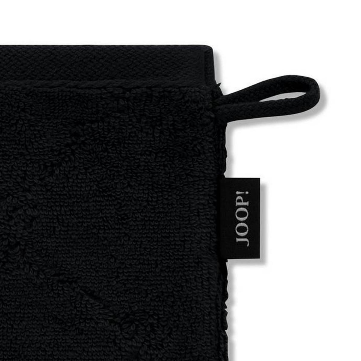 WASCHLAPPEN Unisex Doubleface Schwarz 3er Pack Baumwolle - Schwarz, Textil (200/135cm) - Joop!