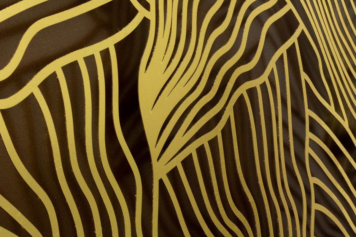 METALLBILD Gold 80/80 cm - Goldfarben, Metall (3/80cm) - KUNSTLOFT