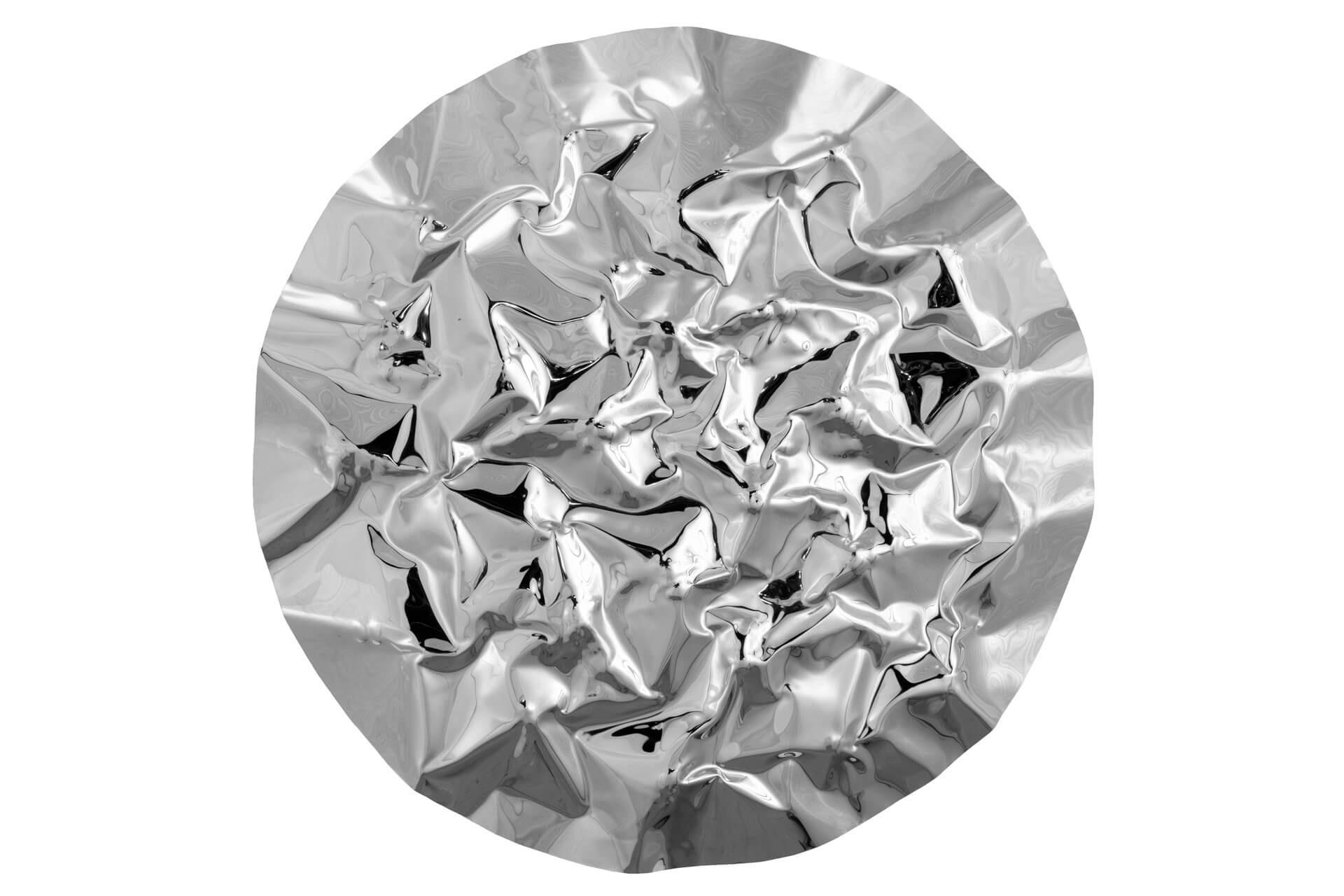 WANDDEKO Silber 80/80 cm - Silberfarben, Metall (3.6/80/7cm) - KUNSTLOFT