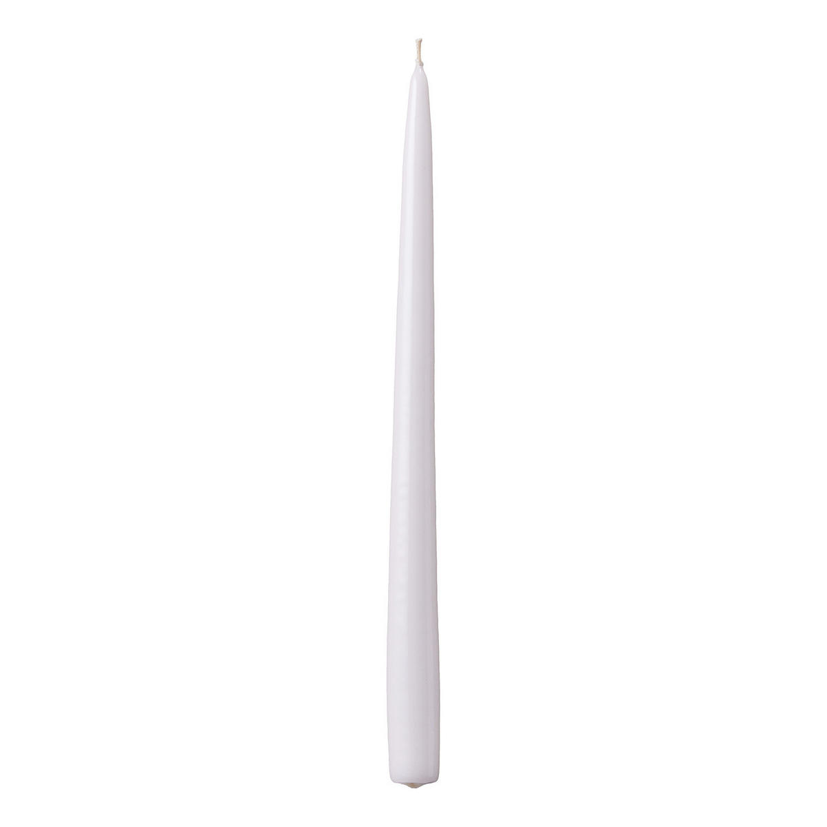KERZE (12er-Set) Twin Flame konische Zwillingskerzen - Weiß, Paraffin (4/31/2cm) - Butlers