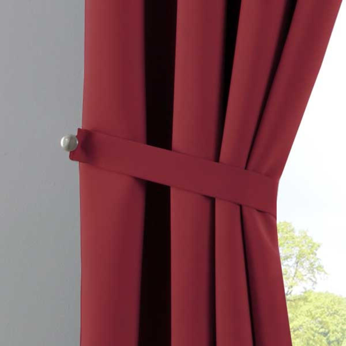 VORHANG »NEW YORK« HxB 160x140 cm Bordeaux - Bordeaux, Textil (140/160cm) - Gardinenbox