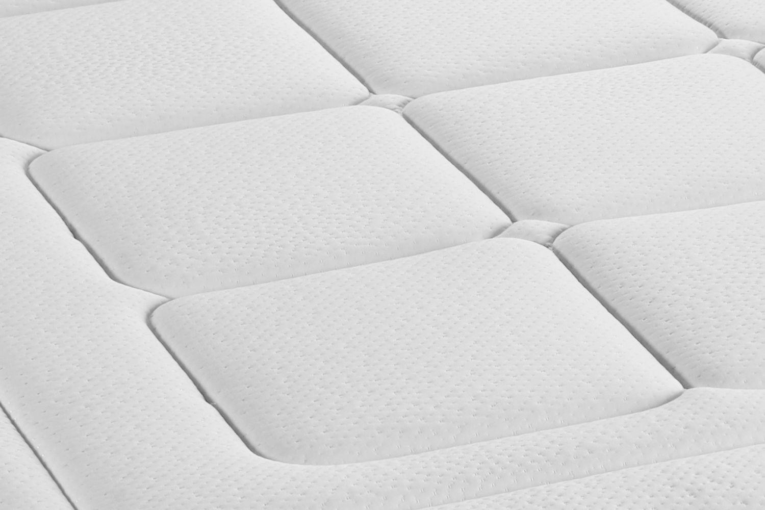 MATRATZE Balmoral Memory-Schaum 90 x 180 cm h3 - Weiß, Textil (90/180cm) - ROYAL PALACE BEDDING