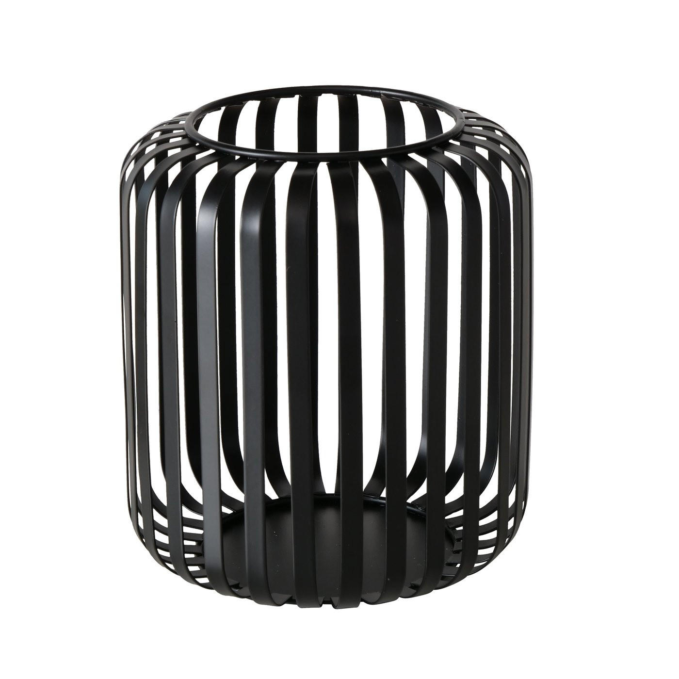 METALLLATERNE Viki 13/13/15 cm - Schwarz, Metall (13/15/13cm) - Boltze Home