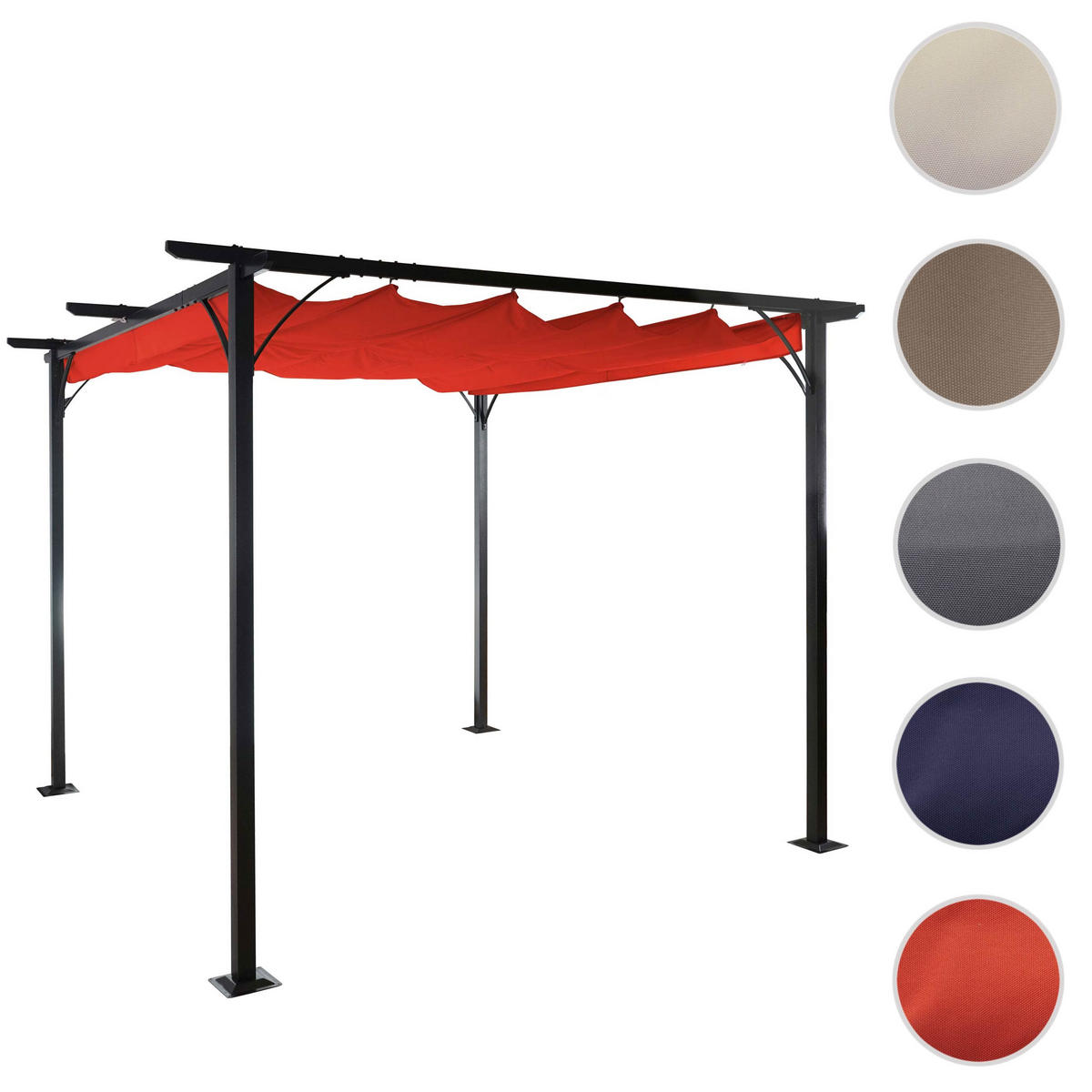 PERGOLA Orange - Orange, Metall (350/232/350cm) - MCW