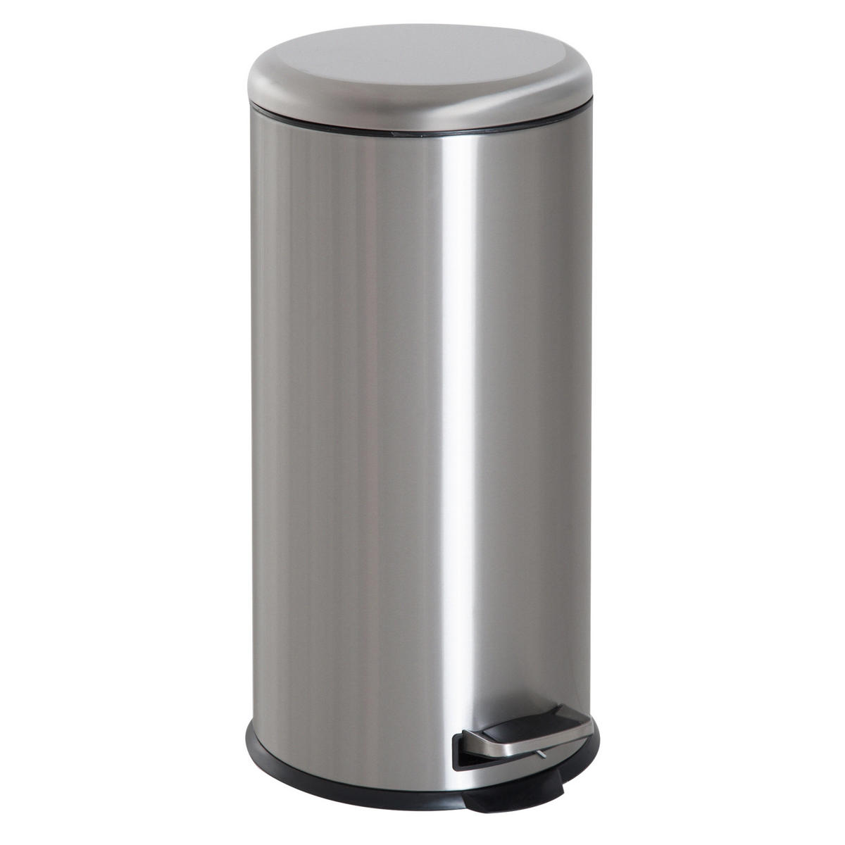 MÜLLEIMER, Edelstahl, Kunststoff, Silber - Silberfarben, Metall (29.2/62.9/29.2cm) - HOMCOM
