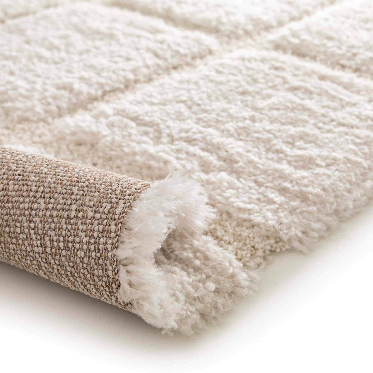 TEPPICH, Weiß - Weiß, Textil (160/230cm) - Oviala