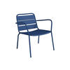 GARTENSESSEL - 1 -Sitzer - Stahl - marineblau - MIRMANDE - Blau, Metall (60/71.5/67.5cm) - Vente-Unique