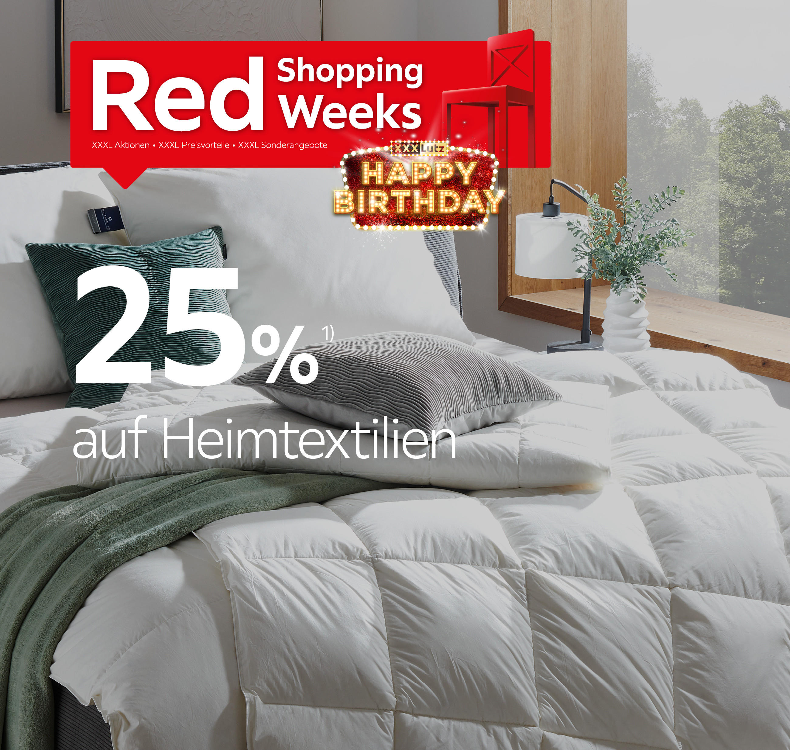 25% auf Heimtextilien