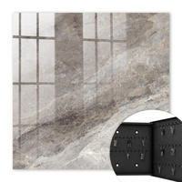 SCHLÜSSELBOX Schwarz 30x30 cm- Türöffnung nach rechts - Steintextur - Grau, Metall (30/30/5cm) - TULUP