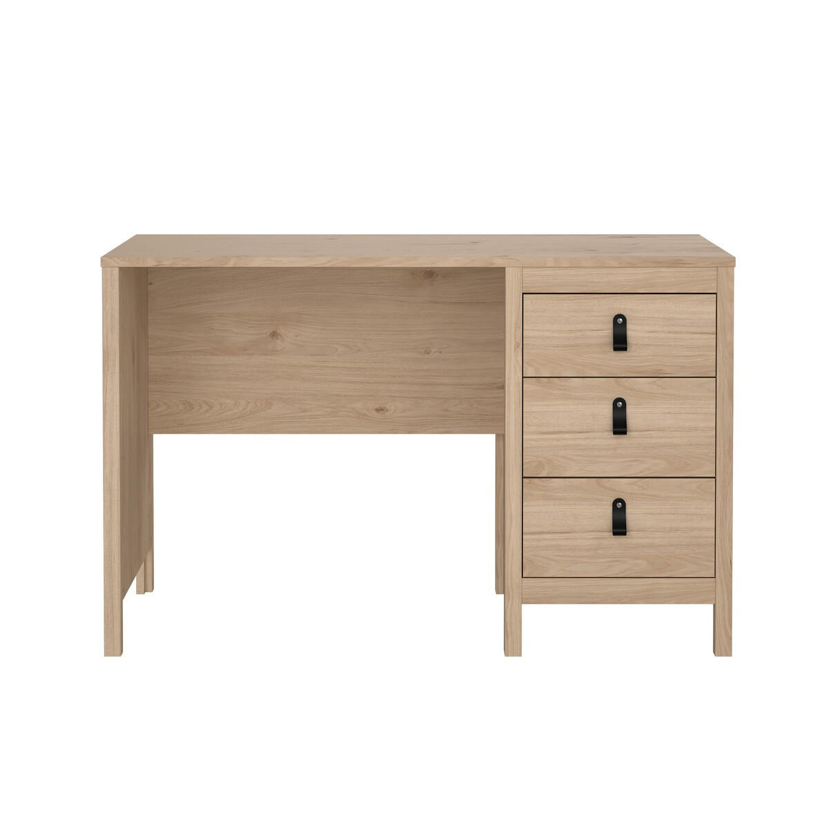 SCHREIBTISCH mit 3 Schubladen barcelone 120,4/48/76,5 cm - Zwetschgeholzfarben, Holzwerkstoff (120.4/48/76.5cm) - Calicosy