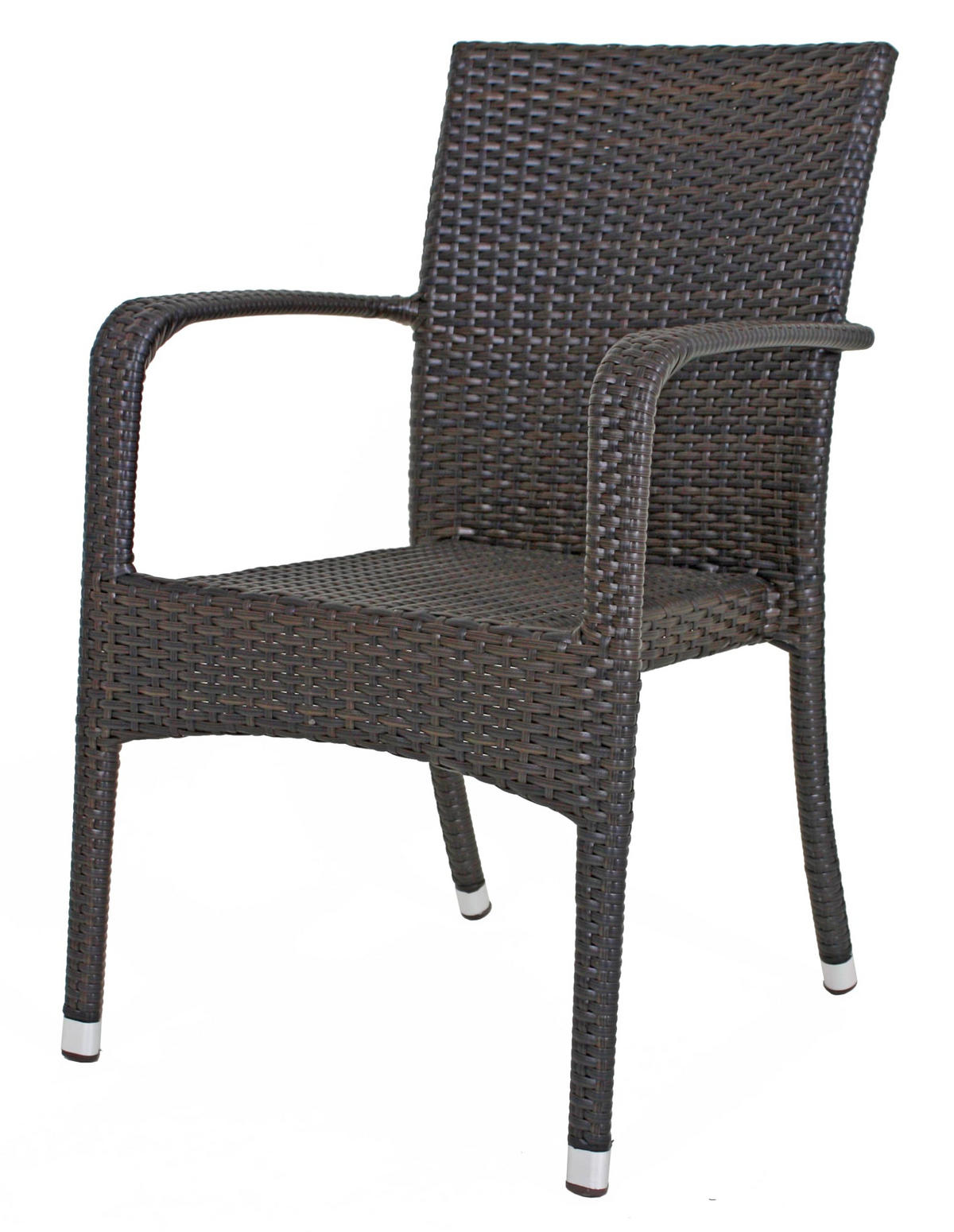 GARTENSTUHL 2er Set Emma Stapelstuhl - Braun, Kunststoff (56/87/55cm) - DELUKE