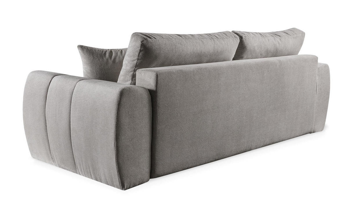 SOFA Futu Dunkelgrau, mit Schlaffunktion - Dunkelgrau, Holzwerkstoff (263/93/105cm) - Bettso
