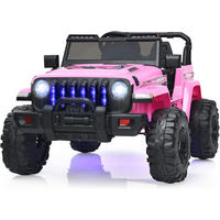 ELEKTROAUTO 12V Kinder Rosa - Pink, Kunststoff (72/67/112cm) - COSTWAY