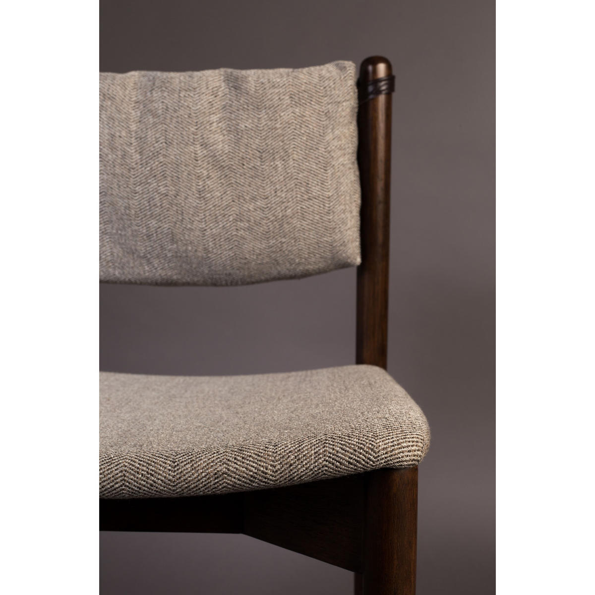 ESSZIMMERSTUHL Torrance - 2 er Set - Multicolor/Braun, Textil (46/78.5/52.5cm) - Dutchbone