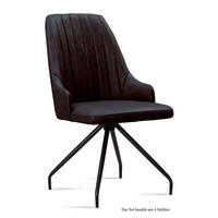 ESSZIMMERSTUHL (4er-Set) Dilara 52x91x60 Schwarz/Espresso - Dunkelbraun/Schwarz, Kunststoff (60/91/52cm) - 58aufmkessel