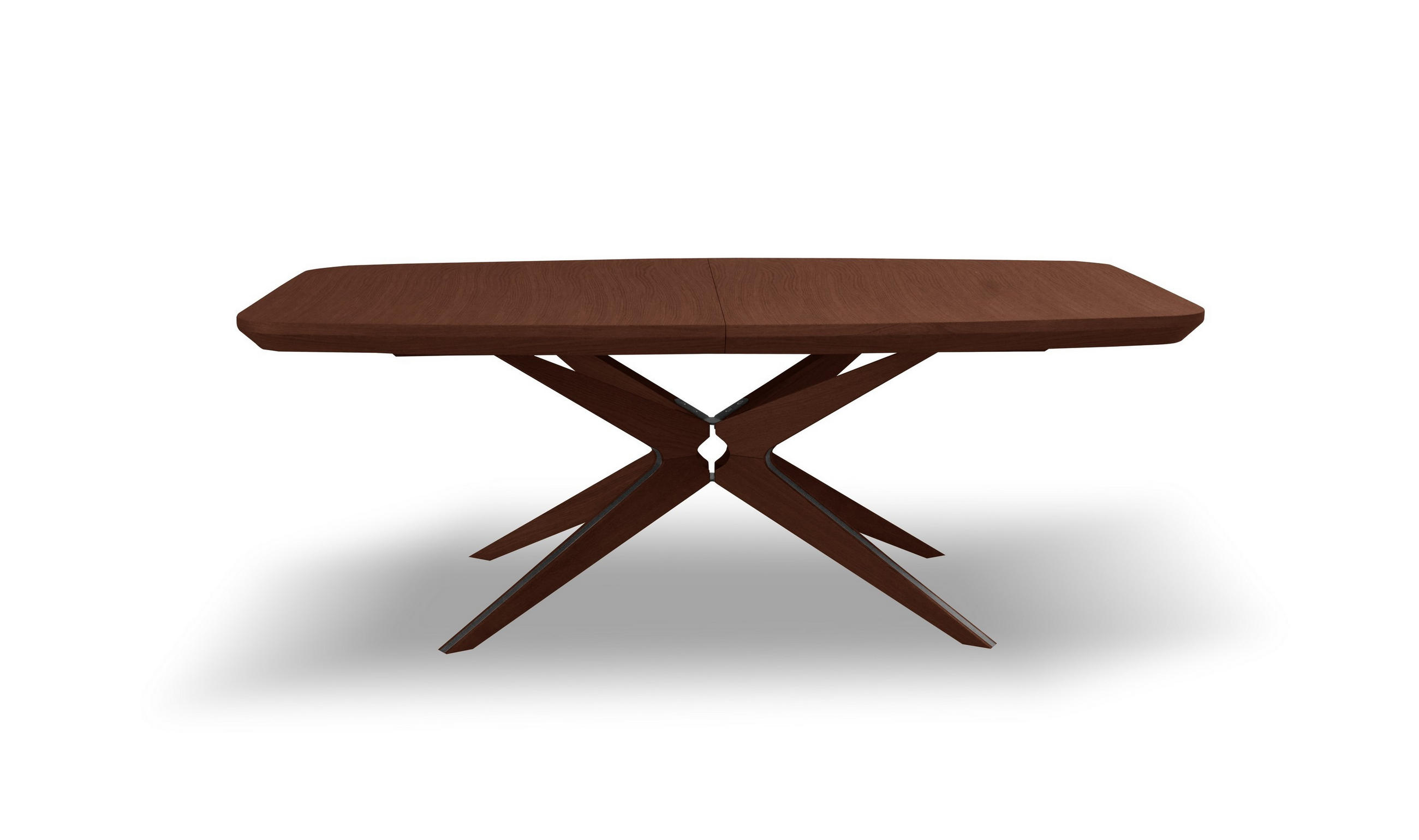 Masseno Esstisch Braun 110x76x200 cm