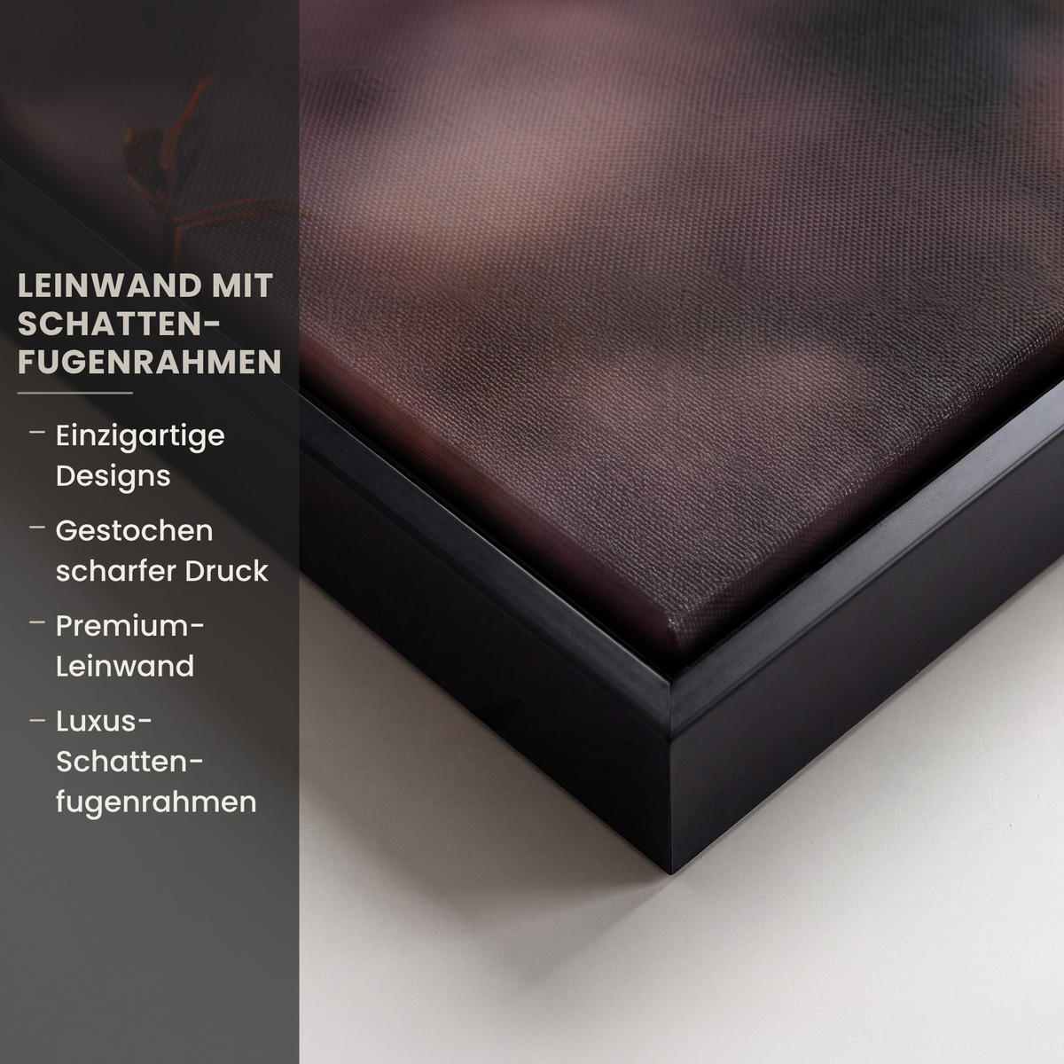 LEINWAND Bilder mit Rahmen - Schottischer Hochländer - Frühling - Hochland - 90x90 - Hellrosa, Textil (90/90cm) - MuchoWow