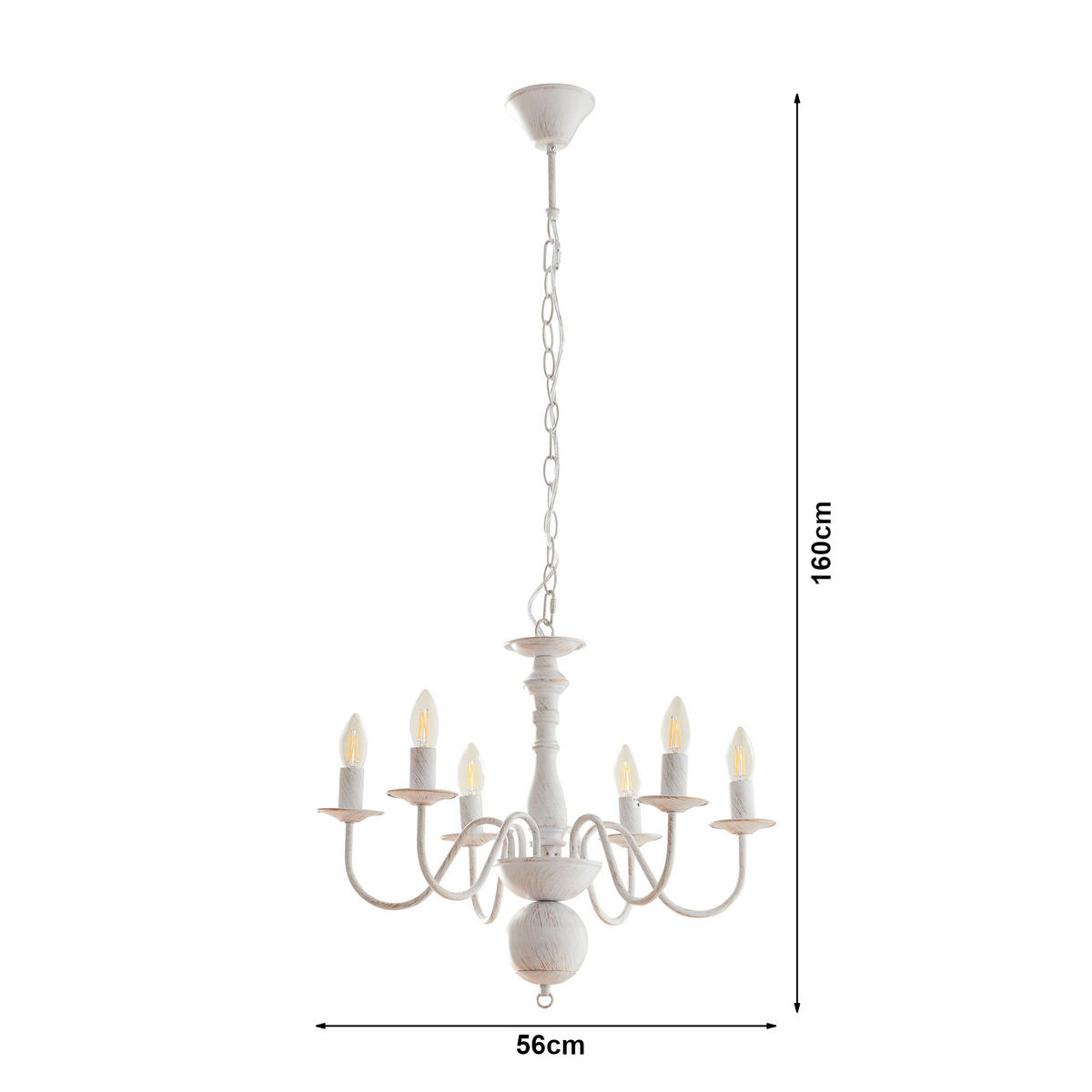 LUSTRE Berkeley - bílá, kov (56/56/160cm) - lux.pro
