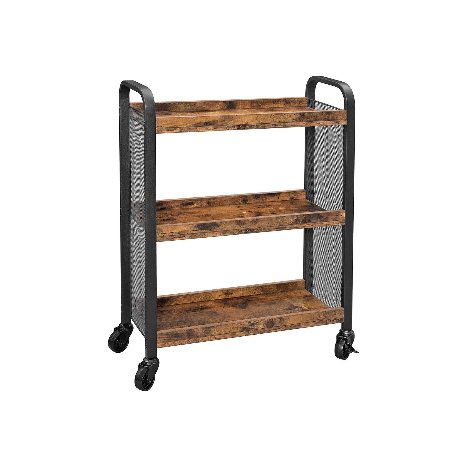 SERVIERWAGEN KÜCHENWAGEN - Braun, Holzwerkstoff (26/85/66cm) - Hansiro