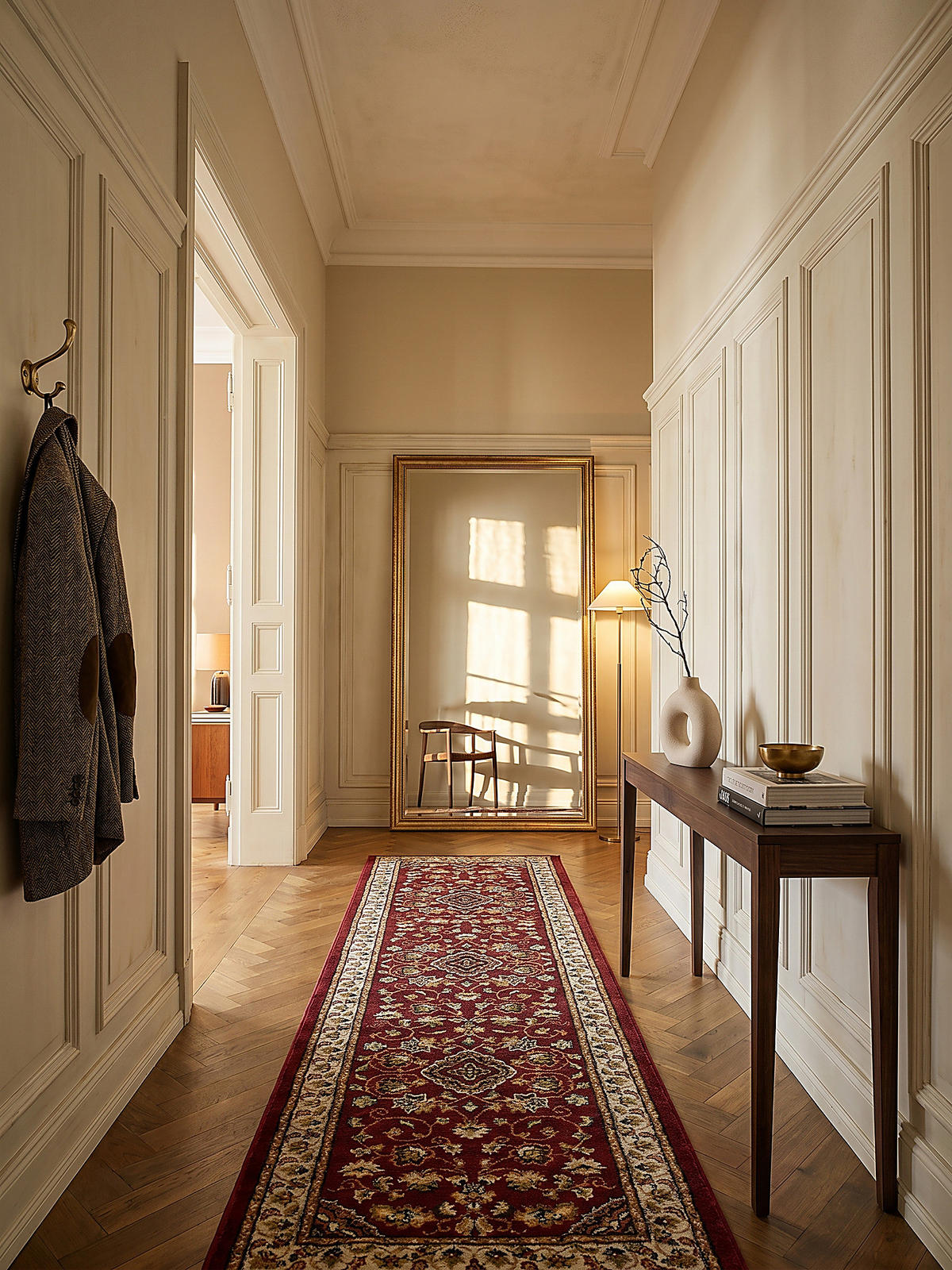 TEPPICH GLAZERT, klassisch-floral, Rot, 60 x 230 cm - Rot, Textil (60/230cm) - KADIMA DESIGN