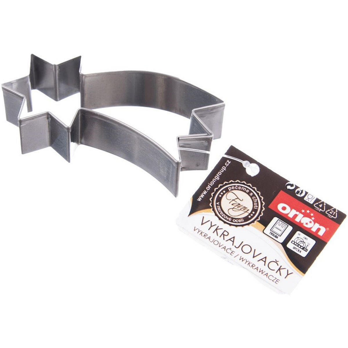 AUSSTECHFORM Weihnachtsstern 6,4 cm Silber - Silberfarben, Metall (3.5/1.5/6.4cm) - Orion 
