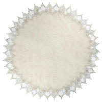 SPITZENDECKCHEN Leinen 85 x 85 cm - Beige, Textil (60/60/1.5cm)