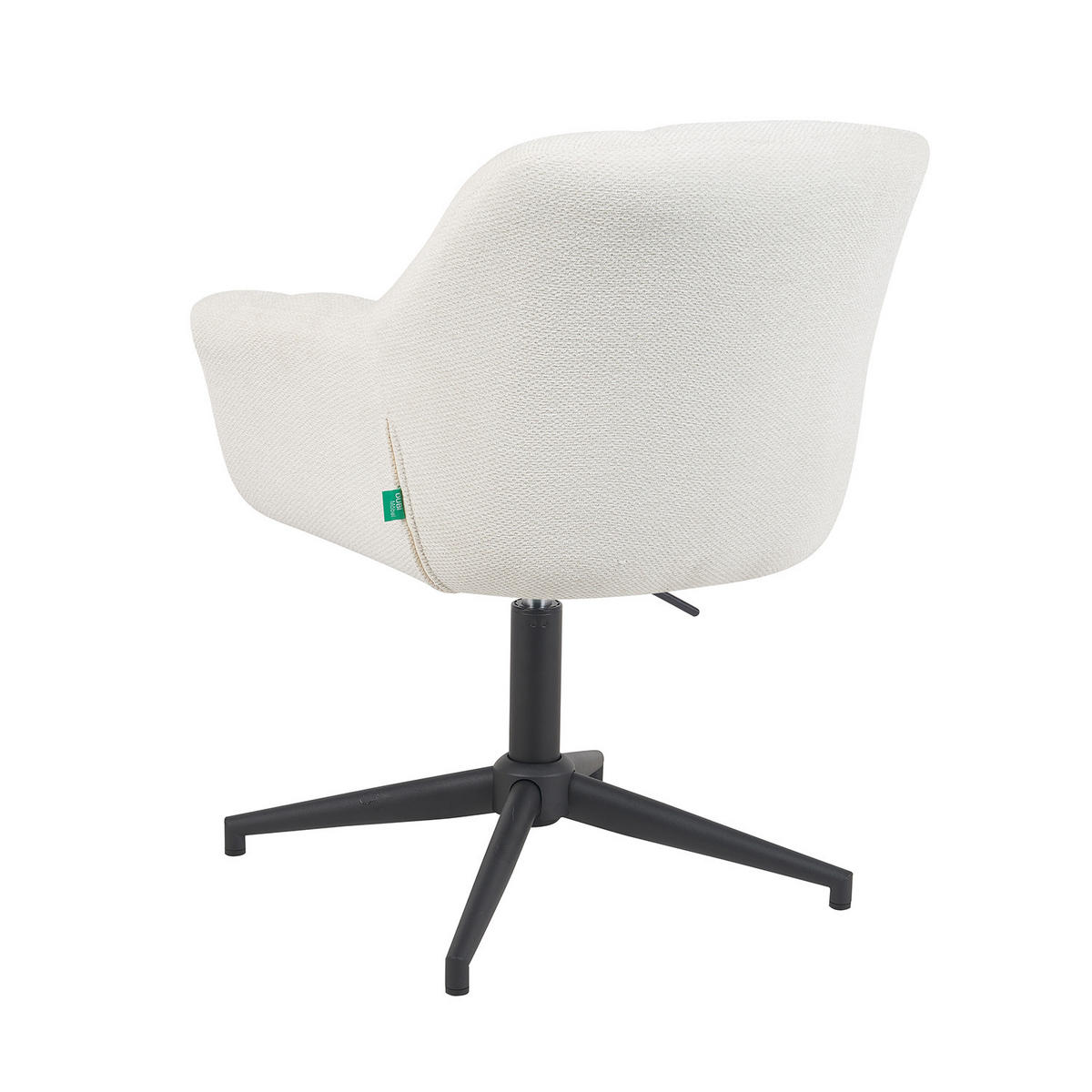 BÜROSTUHL Mika-Nala - Creme/Schwarz, Textil/Metall (65/78/66cm) - DUBI Möbel
