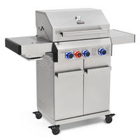 GASGRILL PLATINUM 3+1 - Silberfarben, Metall (129/117/54cm) - TAINO