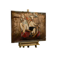 METALLBILD Rot 100/70 cm - Beige/Rot, Metall (4.6/70cm) - KUNSTLOFT